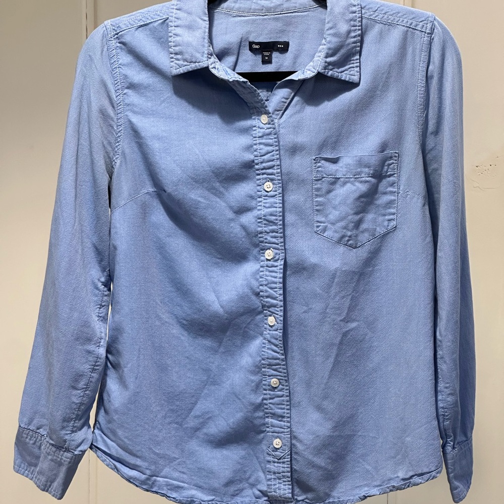 GAP Blue Button-Down Shirt